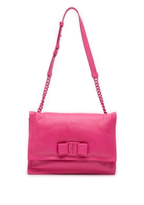 Ferragamo Pre-Owned 2010-2025 Padded Leather Viva Bow crossbody bag - Pink