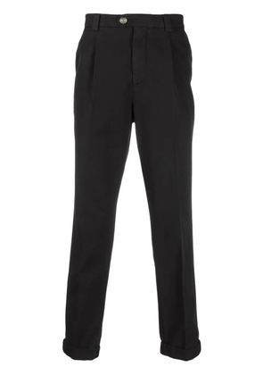 Brunello Cucinelli cropped cotton trousers - Black