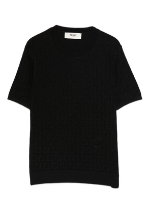 FENDI pattern short-sleeve top - Black