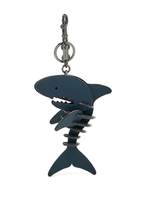 Coach Sharky leather bag charm - Blue