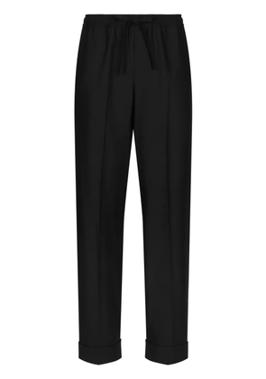 Dolce & Gabbana contrast-trim lounge trousers - Black