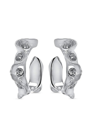 Oscar de la Renta crystal-embellished earrings - Silver