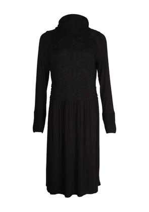 Max Mara floral embroidered midi dress - Black