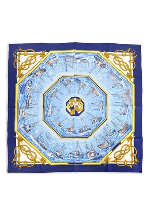 Hermès Pre-Owned 1990-2000s Retour de Peche scarf - Blue