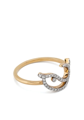 Yvonne Léon 18kt yellow gold Bague Fil Dauphin diamonds ring