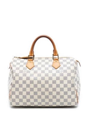 Louis Vuitton Pre-Owned 2010 Damier Azur Speedy 30 boston bag - White