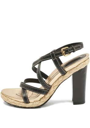 Louis Vuitton Pre-Owned leather sandals - Black