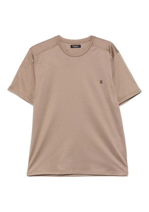 Stefano Ricci crew-neck cotton T-shirt - Brown