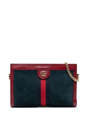Gucci Pre-Owned 2016-2025 Small Suede Ophidia Chain crossbody bag - Blue