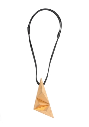 Monies pyramid pendant necklace - Gold