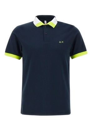 Sun68 colour-block polo shirt - Black