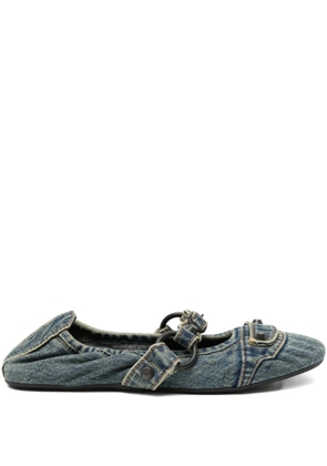 Balenciaga City ballet flats - Blue