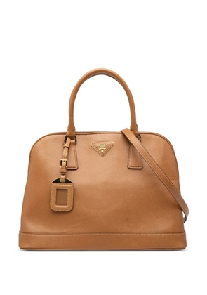 Prada Pre-Owned 2013-2025 Medium Saffiano Lux Open Promenade satchel - Brown