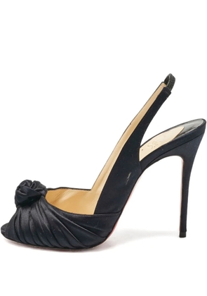 Christian Louboutin Pre-Owned Jenny knotted-upper heeled sandals - Black