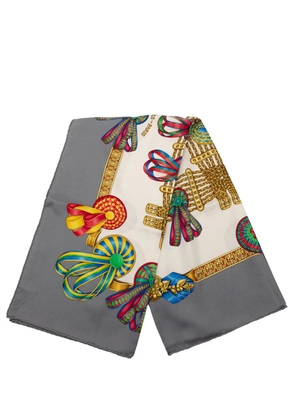 Hermès Pre-Owned 20th Century Les Rubans du Cheval Silk Scarf 90 scarves - White