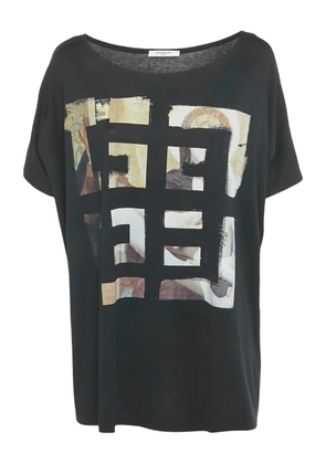 Givenchy Pre-Owned cotton logo T-shirt - Black