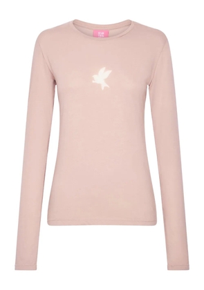 One Teaspoon graphic long-sleeved T-shirt - Pink
