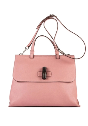 Gucci Pre-Owned bamboo-detail top-handle bag - Pink