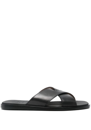 Church's leather slides - Black