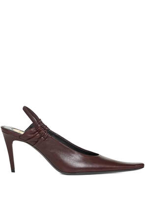 Saint Laurent 75mm Anne-Marie slingback pumps - Red