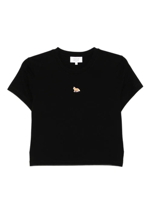 Maison Kitsuné embroidered-logo t-shirt - Black