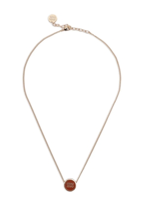 Miu Miu logo necklace - Metallic