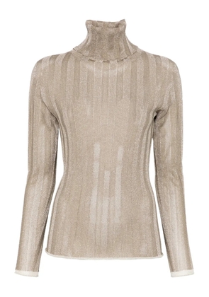 Fabiana Filippi ribbed roll-neck sweater - Neutrals