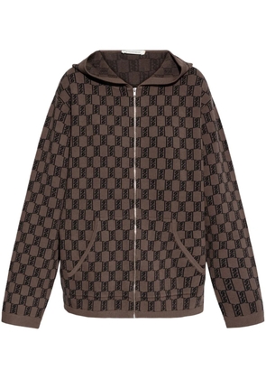 By Malene Birger monogram-pattern hoodie - Brown