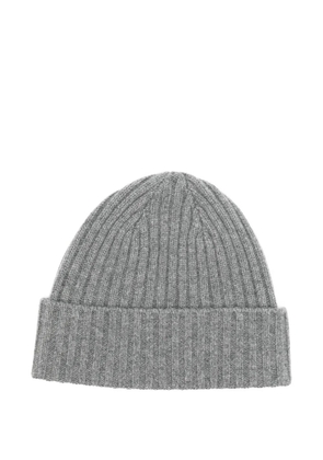 N.Peal chunky ribbed hat - Grey