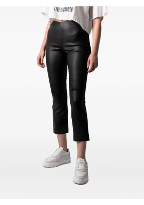 Vince leather flared trousers - Black