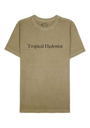 Osklen lettering-print T-shirt - Green