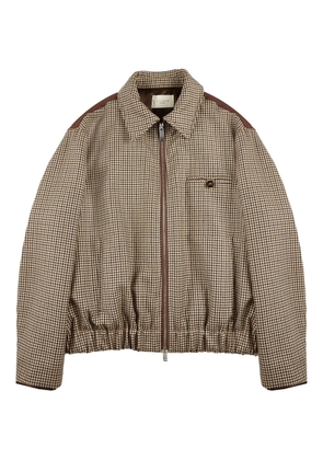 Montedoro Primo check bomber jacket - Neutrals