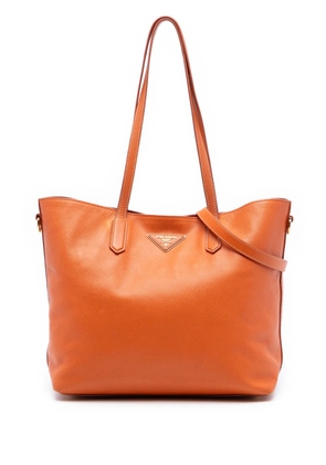 Prada Pre-Owned 2000-2025 Saffiano Open Convertible Tote satchel - Orange