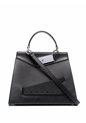 Maison Margiela Snatched leather tote bag - Black