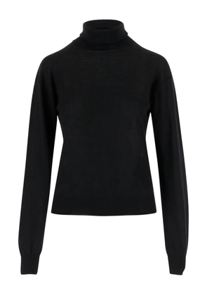 Saint Laurent high-neck long-sleeve sweater - Black