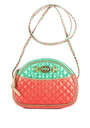 Gucci Pre-Owned diamond-quilting leather cross-body bag - Red