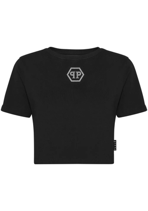 Philipp Plein Hexagon rhinestone T-shirt - Black