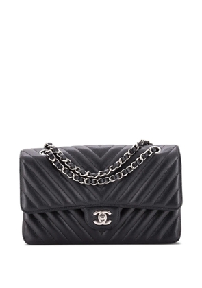 CHANEL Pre-Owned Classic Double Flap Bag Chevron Caviar Medium shoulder bag - Black