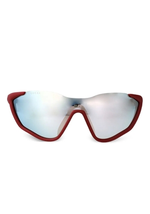 Gucci Eyewear mask-shaped sunglasses - Red