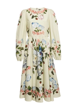 Dolce & Gabbana Pre-Owned floral-print dress - White