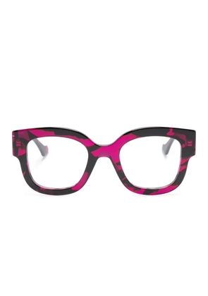 Gucci Eyewear Double G tortoiseshell glasses - Purple