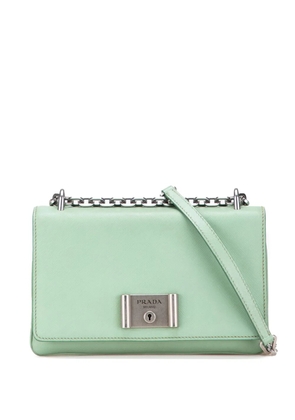 Prada Pre-Owned 2013-2022 Saffiano Lux Chain Lock Flap crossbody bag - Green