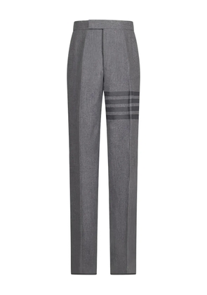Thom Browne tonal 4-Bar flannel trousers - Grey