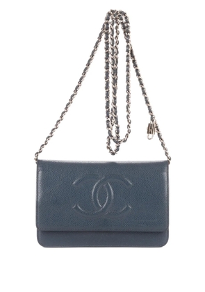 CHANEL Pre-Owned 2000 leather shoulder bag - Grey