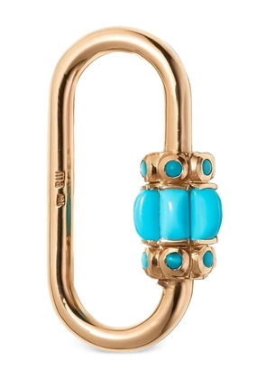 Marla Aaron 14K yellow gold turquoise Hatschepsut pendant