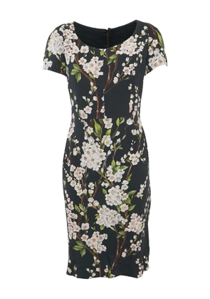 Dolce & Gabbana Pre-Owned floral-print short-sleeve midi dress - Black