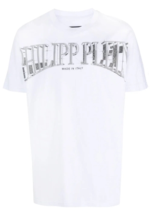 Philipp Plein logo-print cotton T-shirt - White