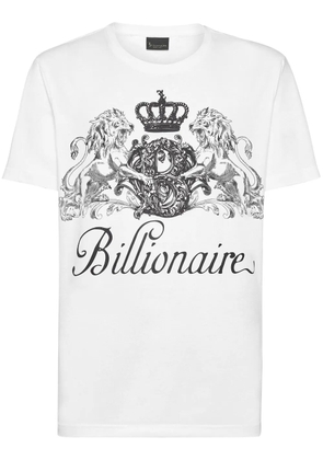 Billionaire logo-print cotton T-shirt - White