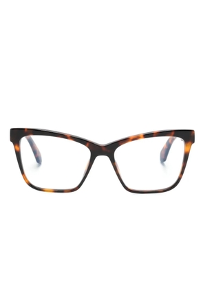 Off-White Eyewear Optical Style 67 butterfly-frame glasses - Brown