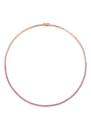 Anita Ko 18K rose gold pink sapphire necklace